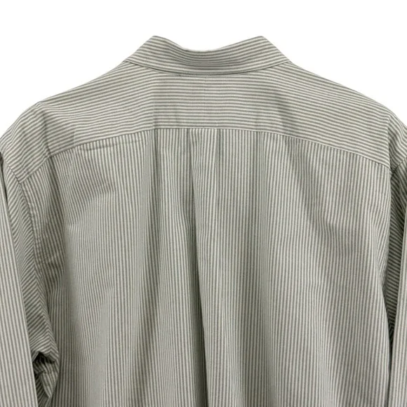 Ralph Lauren Button Down Mens 2XB Pre-Owned Shirt White Striped Classic Fit - Picture 8 of 11